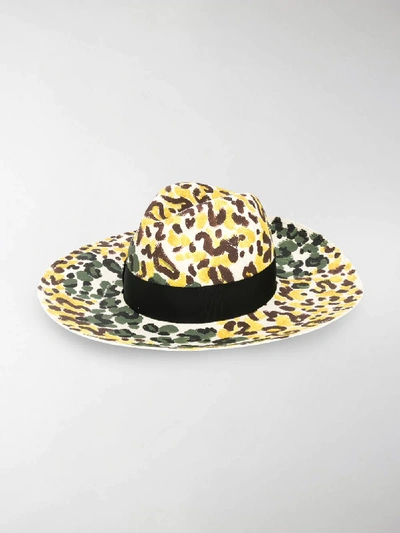 Shop Borsalino Sophie Hat In Yellow