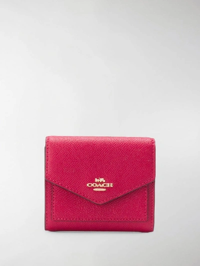 Shop Coach Small Logo Wallet In Pink