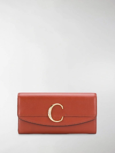 Shop Chloé C Wallet In Brown