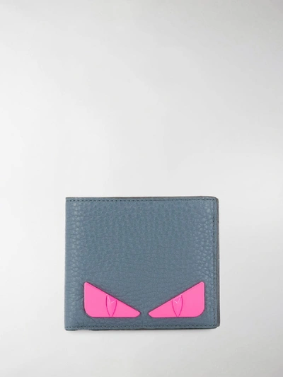 Shop Fendi Bag Bugs Wallet In Grey