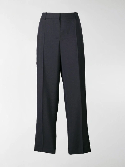 Shop Givenchy Side-stripe Tuxedo Trousers In Blue