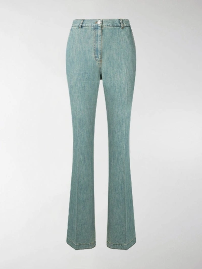 Shop Bottega Veneta Flared Jeans In Blue
