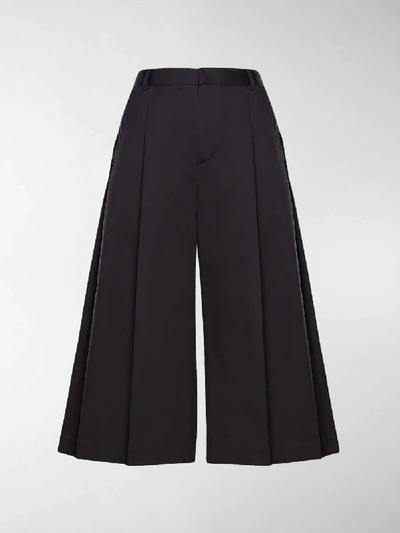 Shop Moncler Genius Moncler Noir Kei Ninomiya Gabardine Trousers In Black