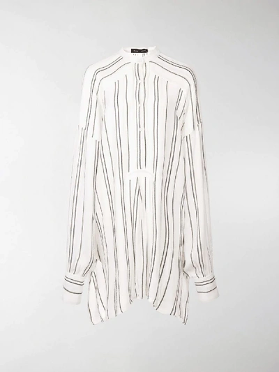 Shop Proenza Schouler Crepe Striped Shirt In White
