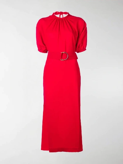 Shop Eudon Choi Masha Dress In Red