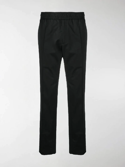 Shop Versace Relaxed Fit Track Pants In Black
