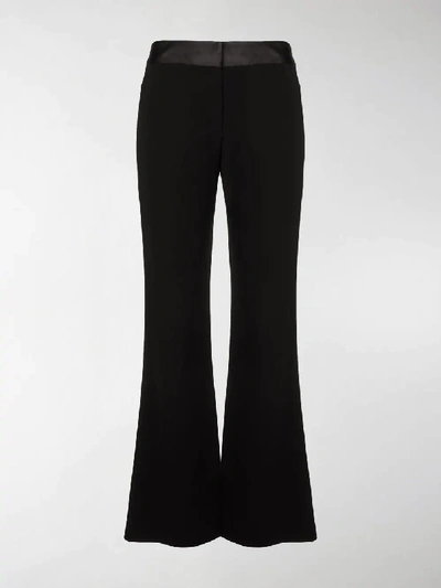 Shop Diane Von Furstenberg Flared Tailored Trousers In Black