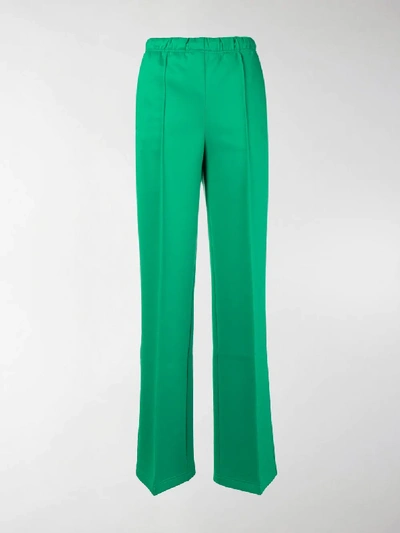 Shop Prada Straight-leg Track Pants In Green