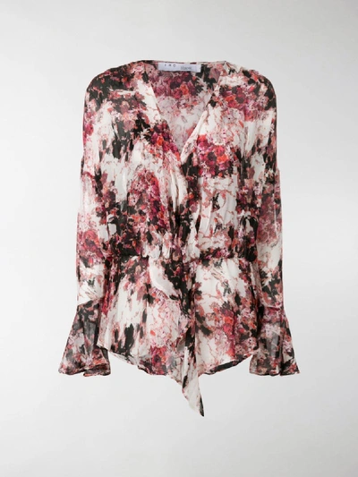 Shop Iro All-over Print Blouse In White