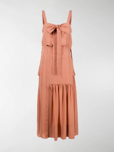 Shop 3.1 Phillip Lim / フィリップ リム Bow Detail Flared Dress In Pink