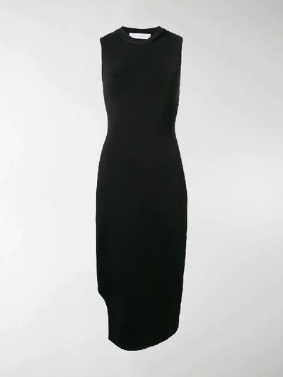 Shop Victoria Beckham Sleeveless Midi Dress In Black