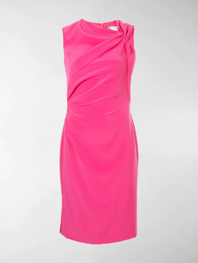 Shop Lanvin Fitted Mid-length Dress In Pink