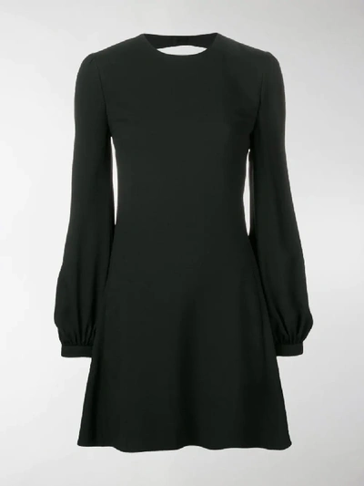 Shop Saint Laurent Short Open Back Dress In Black