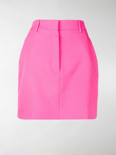 Shop Calvin Klein 205w39nyc Tuxedo Stripe Mini Skirt In Pink