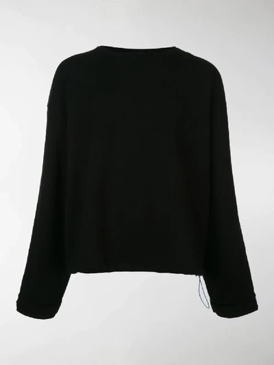 Shop Ben Taverniti Unravel Project Crew-neck Sweatshirt In Black