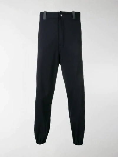 Shop Marni Oversized Trousers In Blue