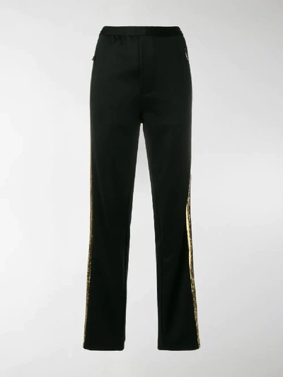 Shop Dsquared2 Sequin Embellished Track Pants In Black