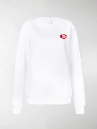 Shop Calvin Klein Jeans Est.1978 1978 Modernist Embroidered Sweatshirt In White
