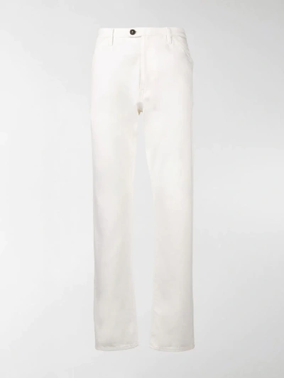 Shop Fortela Straight Leg Trousers In White