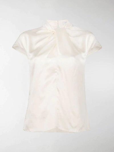 Shop Erdem Twisted-neck Top In White