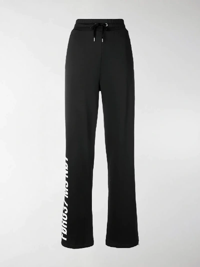 Shop Red Valentino Forget Me Not Track Pants In Black
