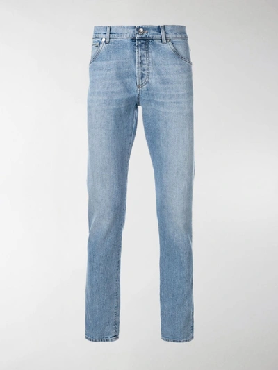 Shop Brunello Cucinelli Skinny Low Rise Jeans In Blue