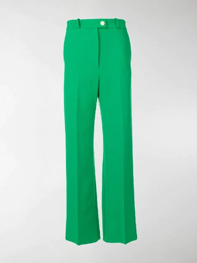 Shop A.w.a.k.e. Wide Leg Trousers In Green