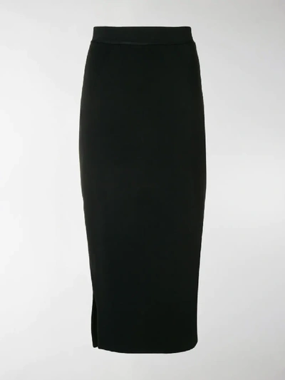 Shop Victoria Beckham Asymmetric Pencil Skirt In Black