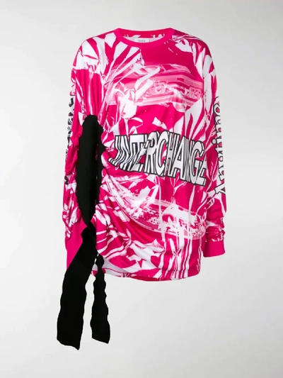 Shop Calvin Klein Jeans Est.1978 1978 Modernist Tie-dye Top In Pink
