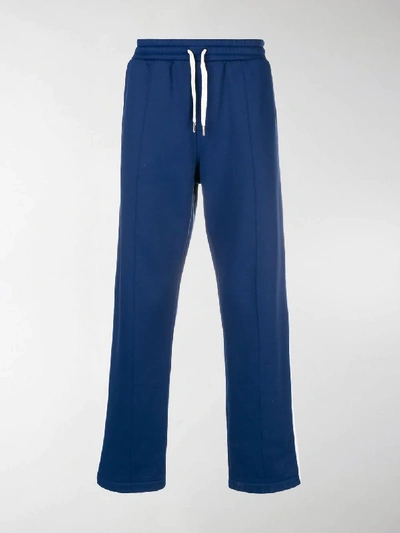 Shop Ami Alexandre Mattiussi Track Pants In Blue
