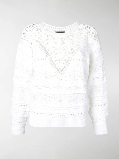 Shop Isabel Marant Camden Sweater In White