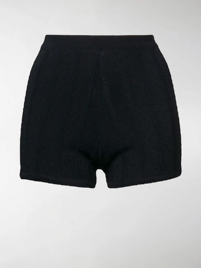 Shop Marc Jacobs Knit Legging Shorts In Black