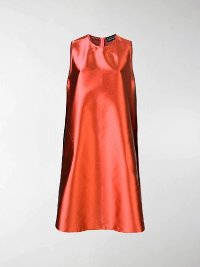 Shop Gianluca Capannolo Sleeveless A-line Dress In Orange