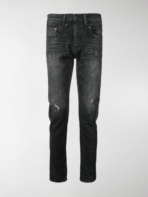 R13 Slim Fit Jeans In Black | ModeSens