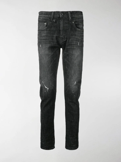 Shop R13 Slim Fit Jeans In Black