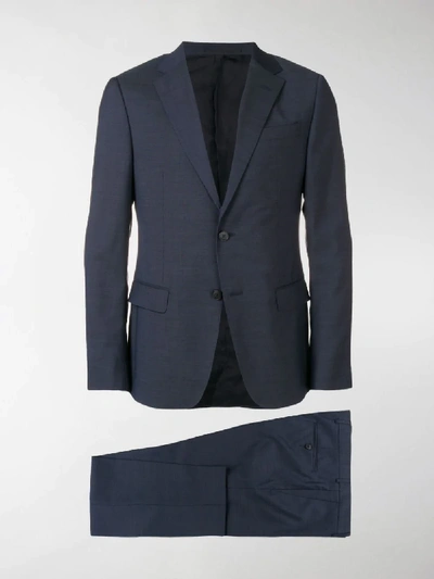 Shop Z Zegna Slim Fit Two-piece Suit In Blue