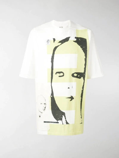 Shop Rick Owens Drkshdw Portrait T-shirt In White