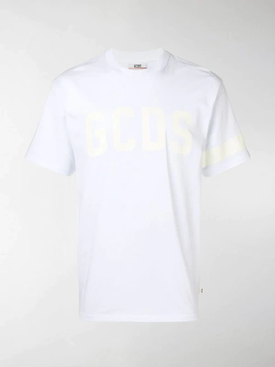 Shop Gcds Logo Print T-shirt In White