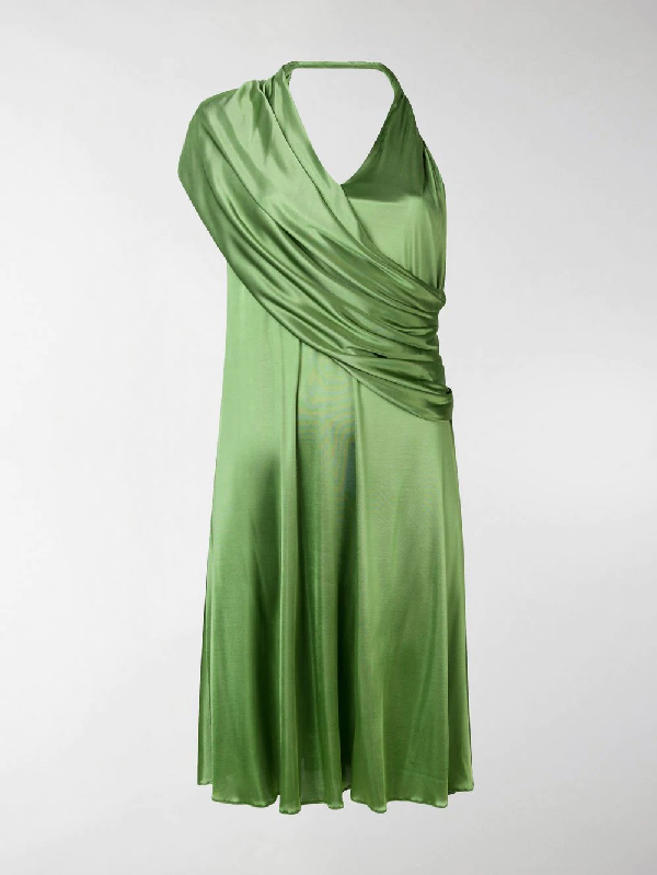 lanvin one shoulder dress