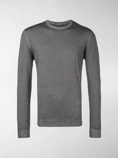 Shop Drumohr Fine Knit Sweater In Grey