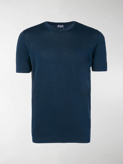 Shop Drumohr Short Sleeve T-shirt In Blue