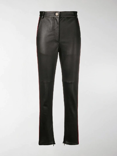 Shop Fendi Ff Logo Trousers In Black