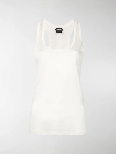 Shop Tom Ford Silk Tank Top In White