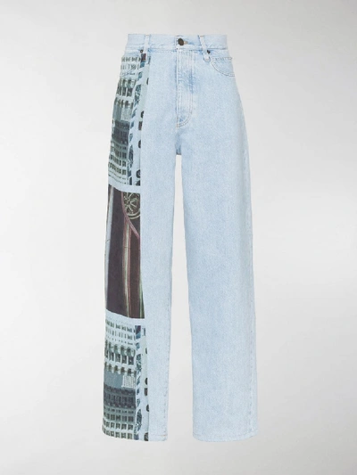 Shop Calvin Klein Jeans Est.1978 1978 Side Print Relaxed Jeans In Blue