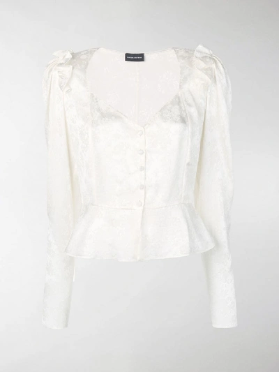 Shop Magda Butrym Evora Blouse In White