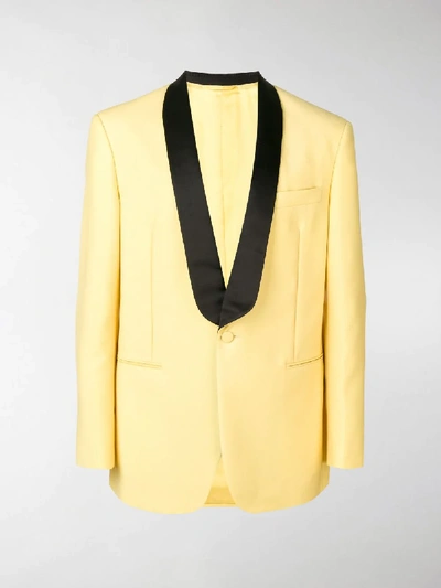 Shop Calvin Klein 205w39nyc Tuxedo Jacket In Yellow