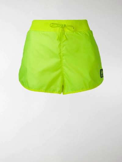Shop Off-white Sporty Shorts In Yellow