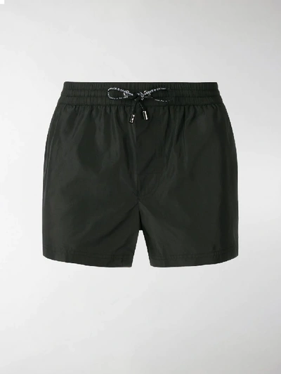 Shop Dolce & Gabbana Logo Swimming Shorts In Black