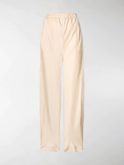 Shop Chloé Palazzo Trousers In Neutrals