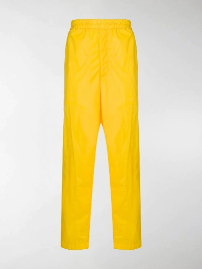 Shop Comme Des Garçons Shirt Side Panel Track Pants In Yellow